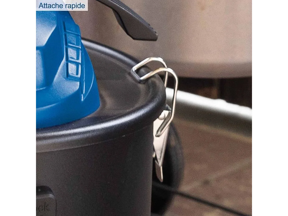 Scheppach AVC25 Aspirateur à cendres 1300W, cuve 20 L avec fonction soufflerie