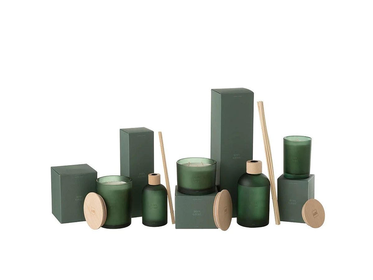 Bougie Parfumée "Accords Essentiels" 12cm Bois Givré