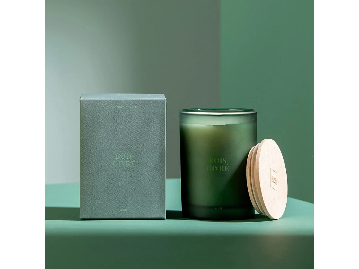 Bougie Parfumée "Accords Essentiels" 12cm Bois Givré