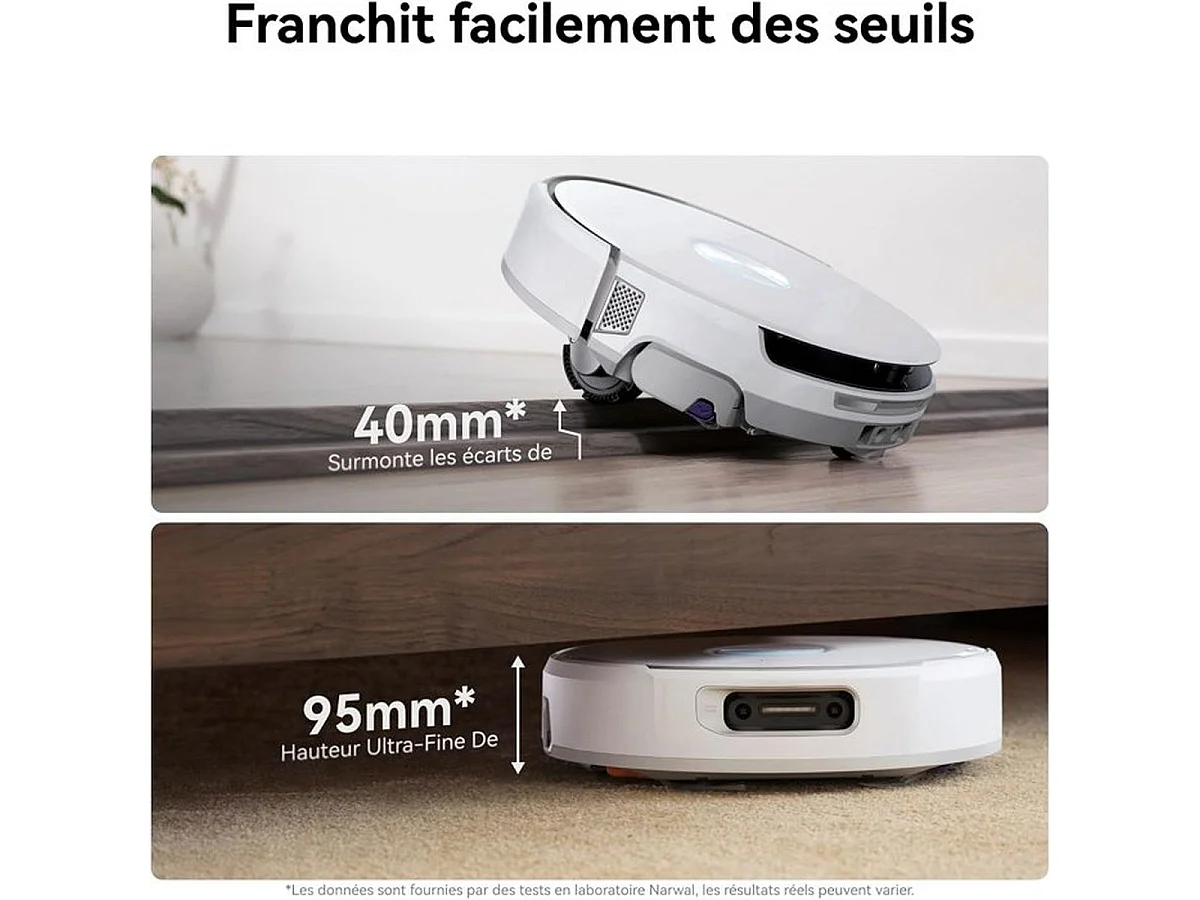 NARWAL Flow Aspirateur Laveur Robot Hybride – 22 000 Pa, Base FlowWash auto-nettoyante chauffée