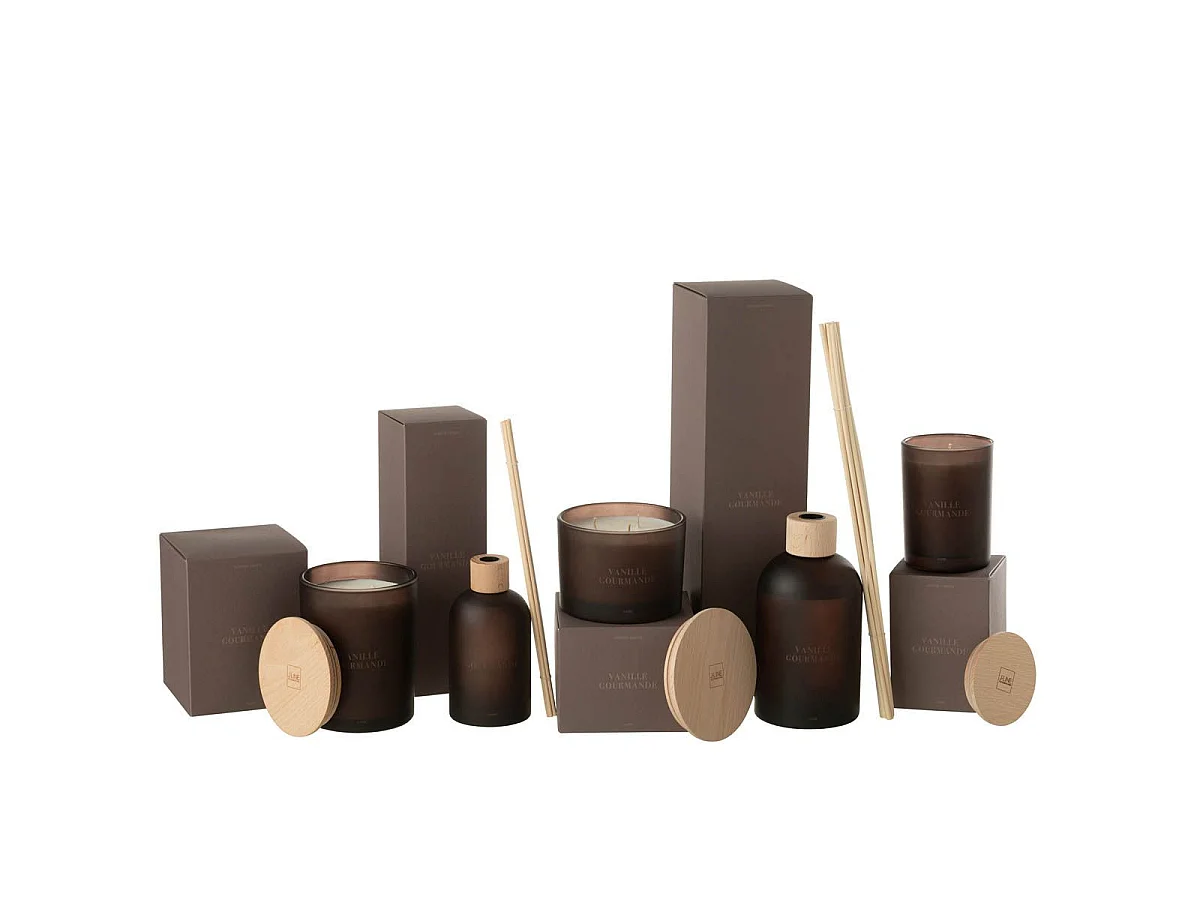 Bougie Parfumée "Accords Essentiels" 12cm Vanille Gourmande