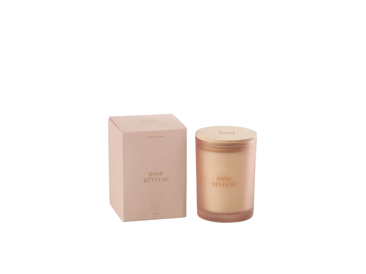 Bougie Parfumée "Accords Essentiels" 12cm Rose Rêveuse