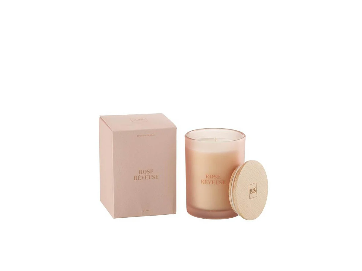 Bougie Parfumée "Accords Essentiels" 12cm Rose Rêveuse