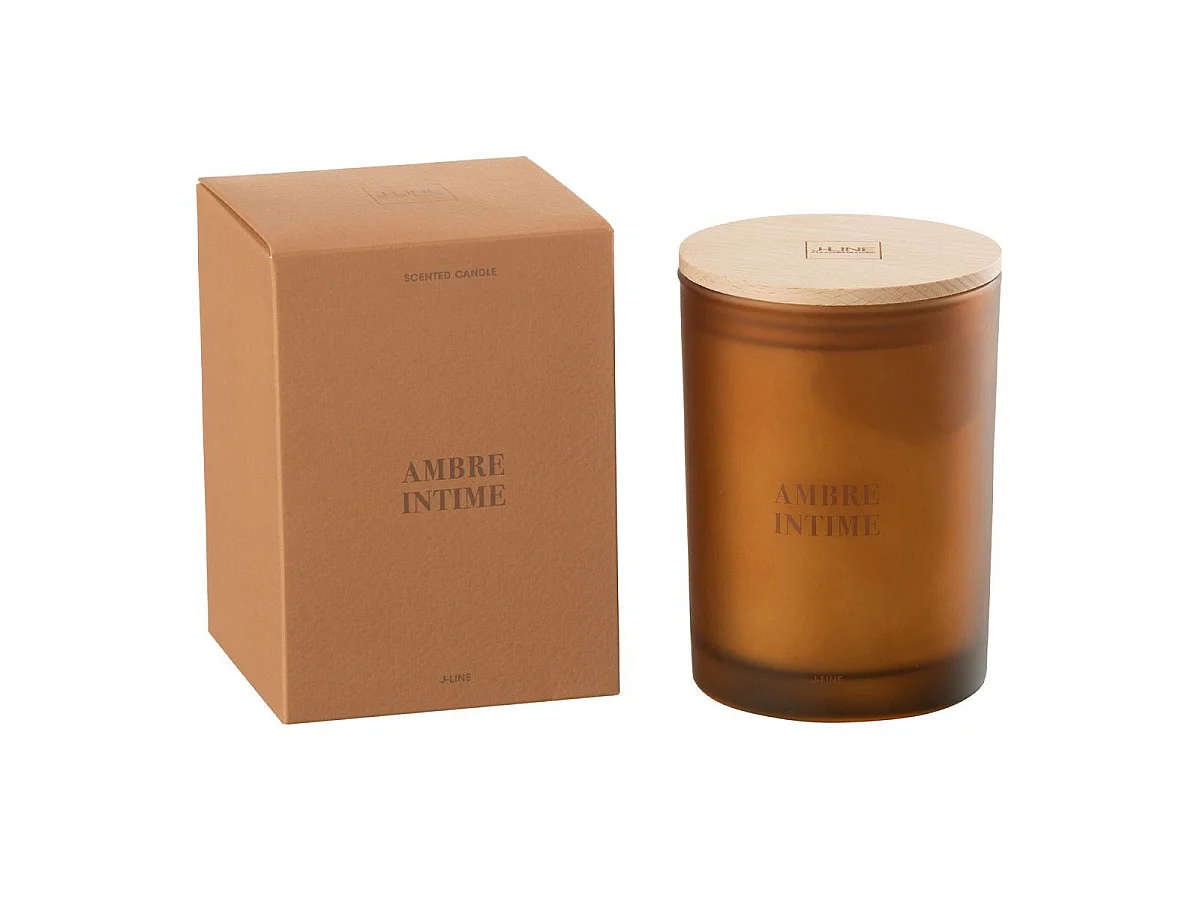 Bougie Parfumée "Accords Essentiels" 12cm Ambre Intime
