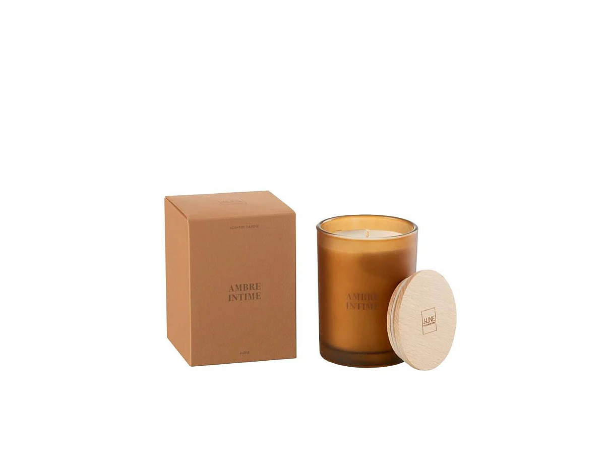 Bougie Parfumée "Accords Essentiels" 12cm Ambre Intime