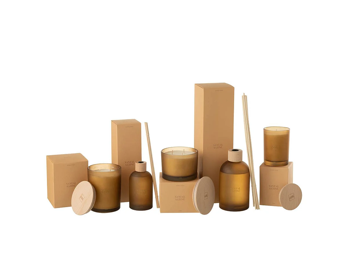 Bougie Parfumée "Accords Essentiels" 12cm Santal Satiné