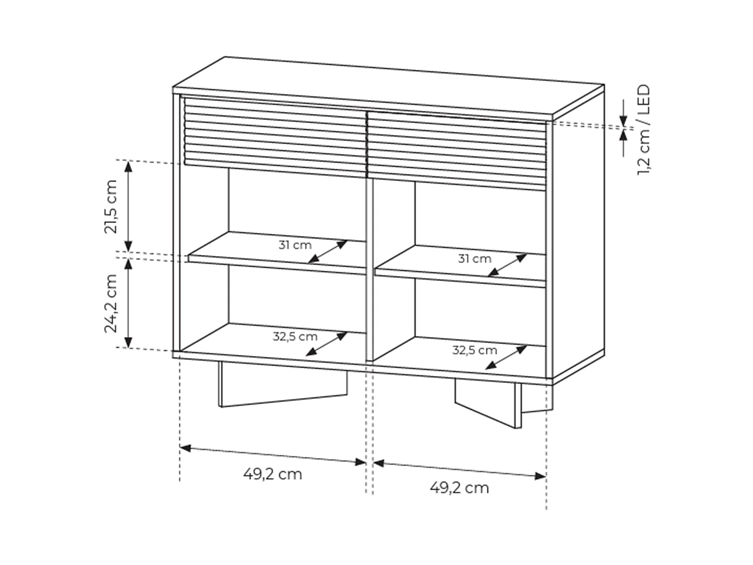 Dressoir, 103 cm – Semi