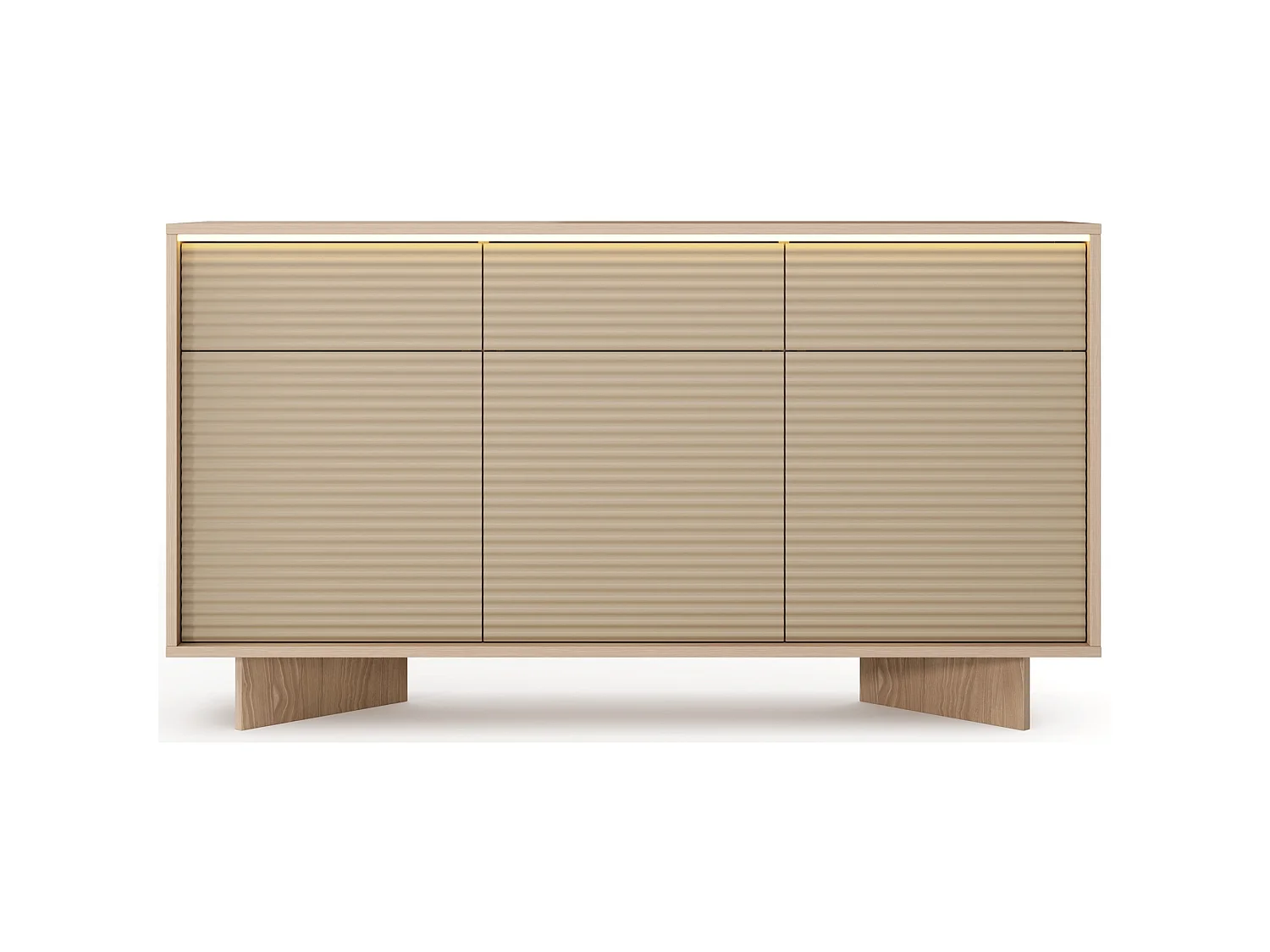 Commode - 153 cm - Chêne - Semi