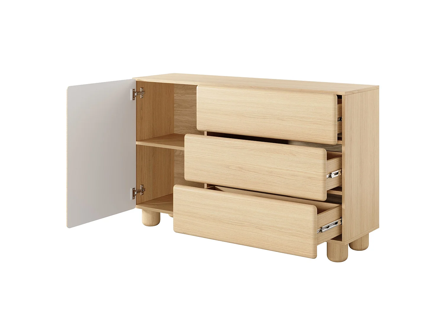 Dressoir, eiken, 130 cm – Lomo