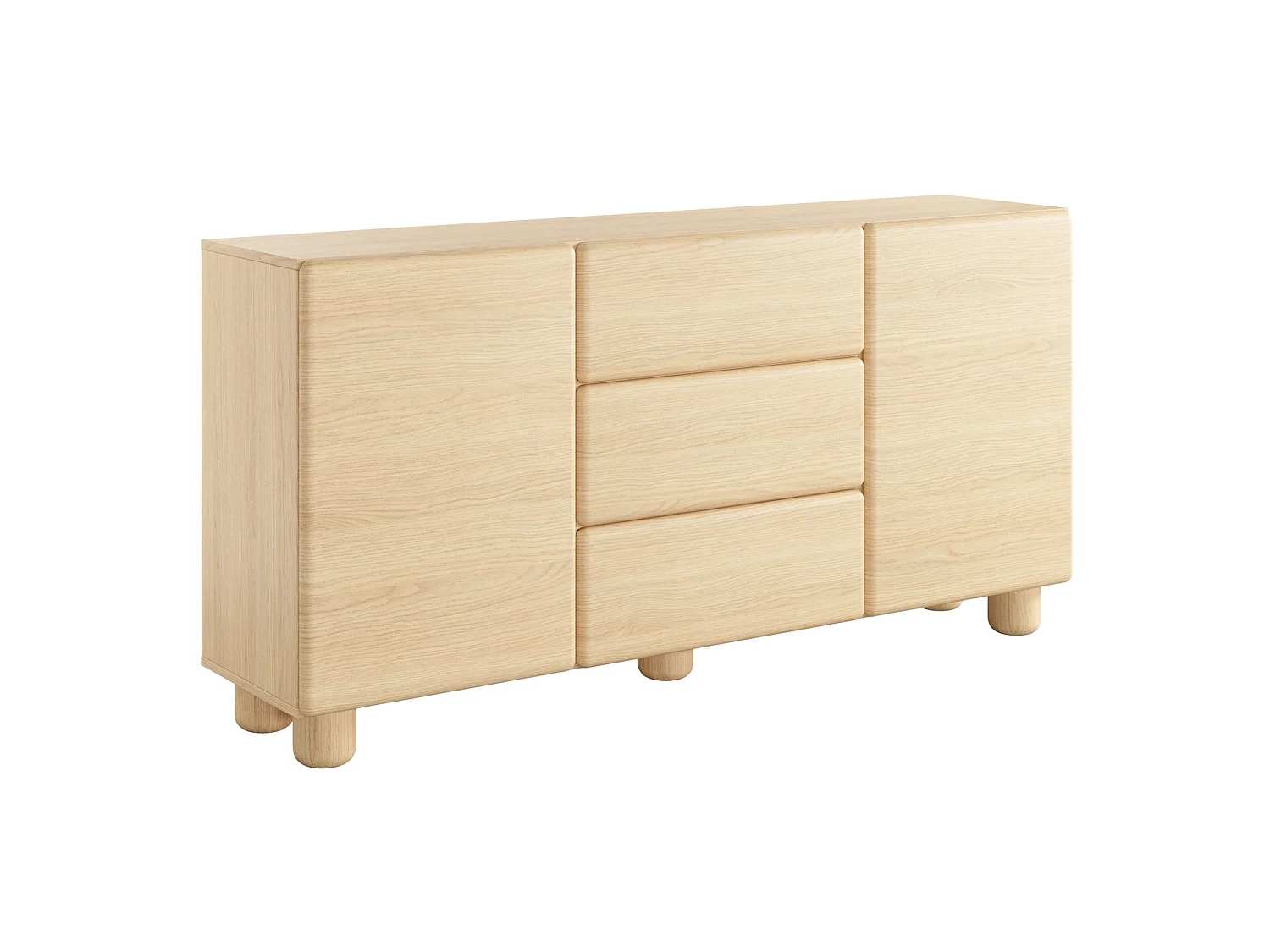 Commode - 160 cm - Chêne - Lomo