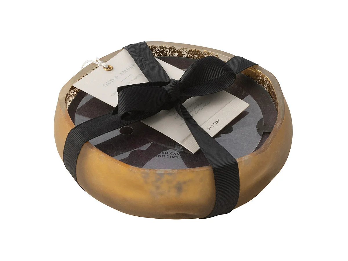 Bougie Parfumée Ronde "M-Chic" 13cm Oud & Amber