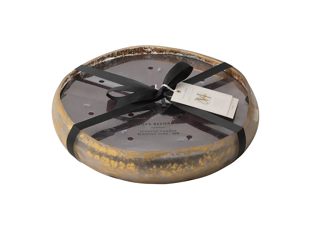 Bougie Parfumée Ronde "M-Chic" 29cm Oud & Amber