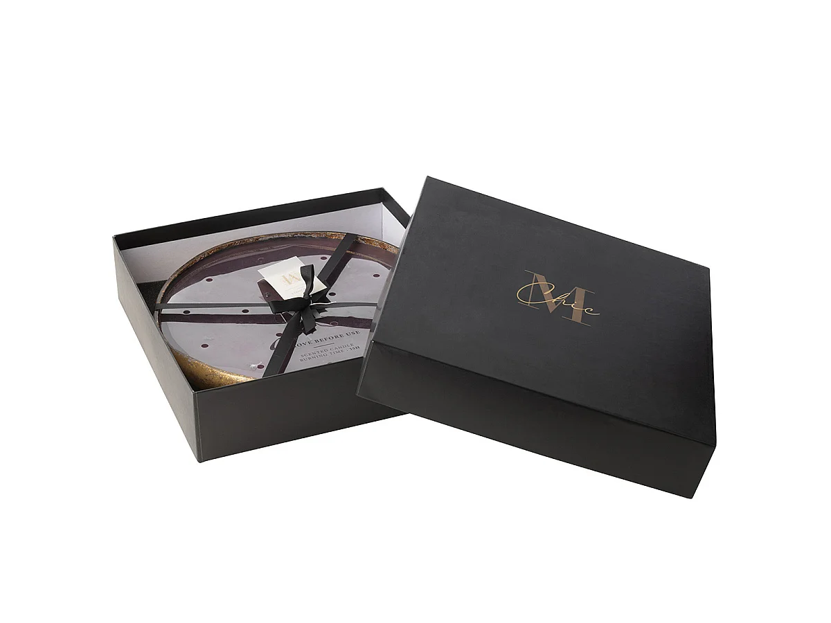 Bougie Parfumée Ronde "M-Chic" 37cm Oud & Amber