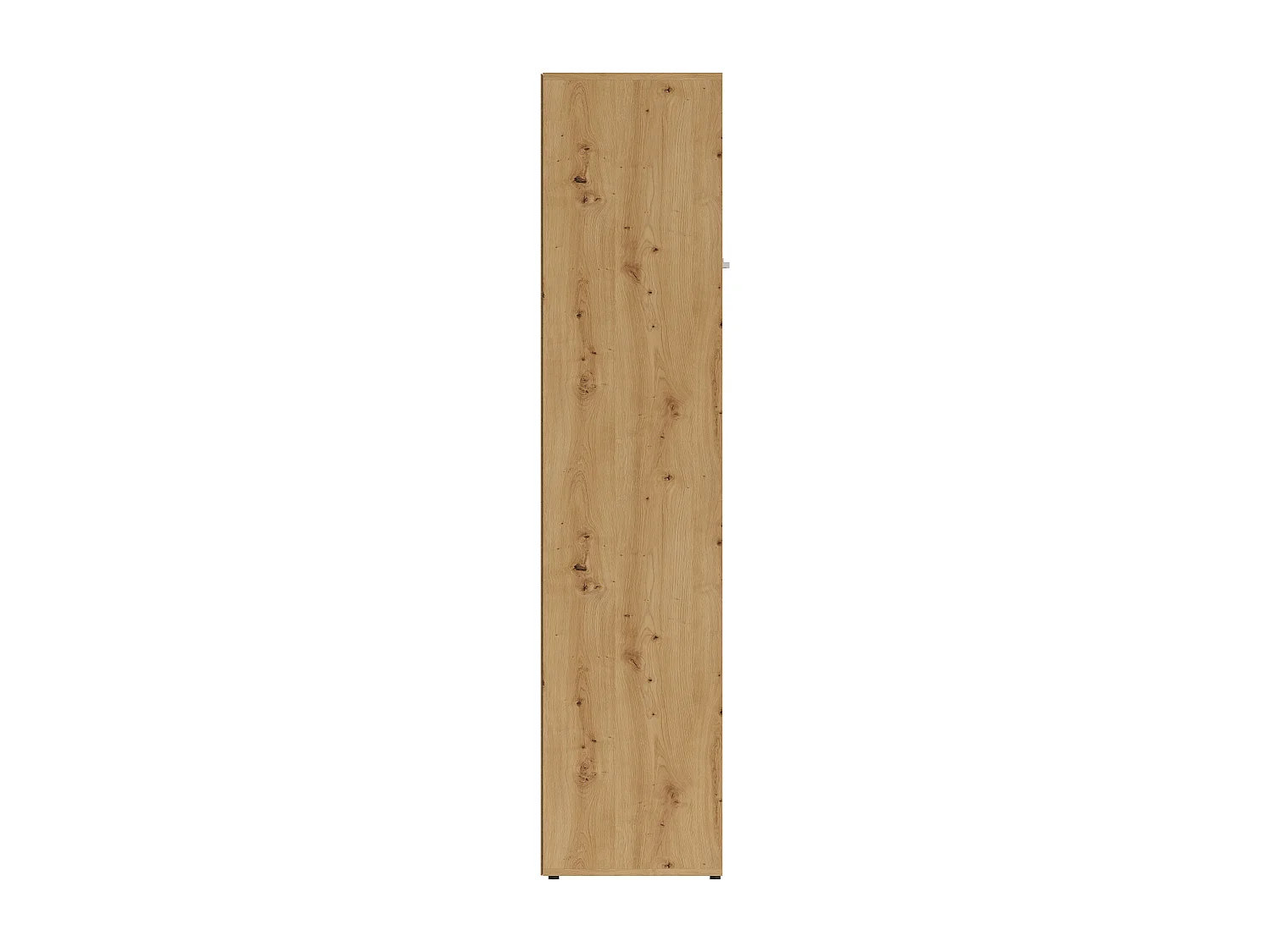 Lit escamotable 140 x 200 cm - Ouverture verticale manuelle - Avec LEDs – Beige et naturel + Matelas - RAPILI