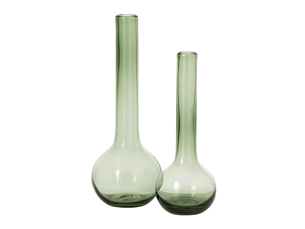 Vase Soliflore en Verre "Kyoto" 38cm Vert