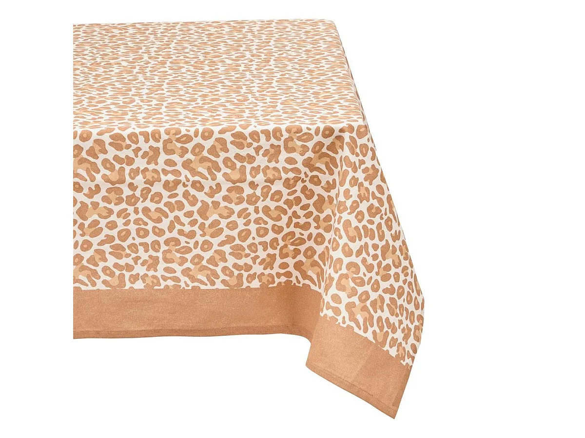 Nappe en Coton "Leopardi" 150x250cm Beige