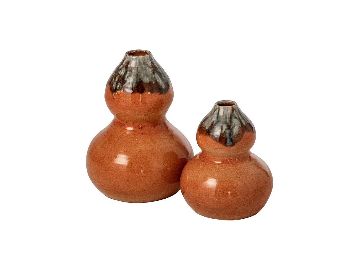 Vase Déco en Céramique "Tierra" 28cm Orange