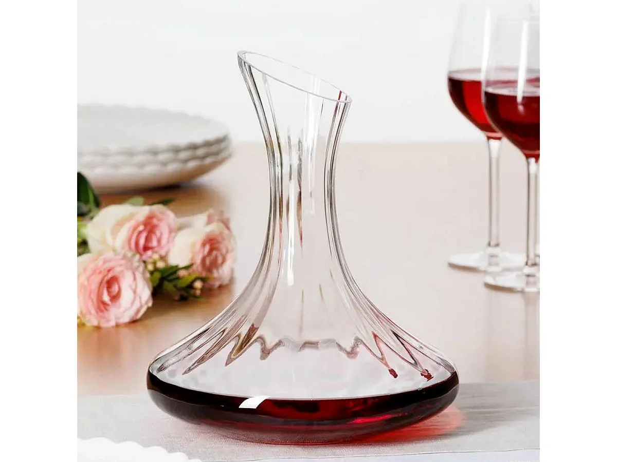 Carafe à Vin en Verre "Volta" 2L Transparent