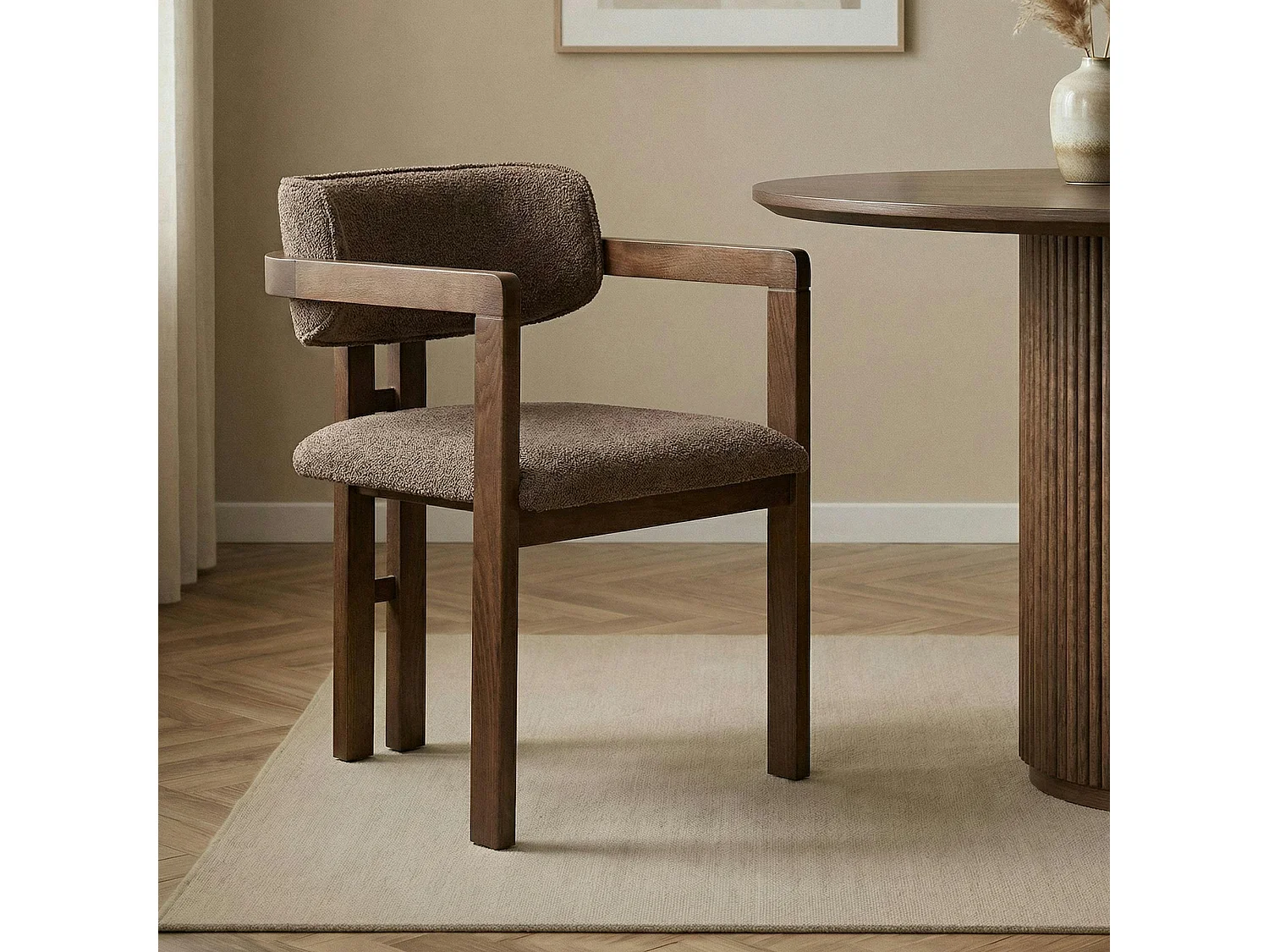 Chaise salle à manger vintage avec accoudoirs MARFA