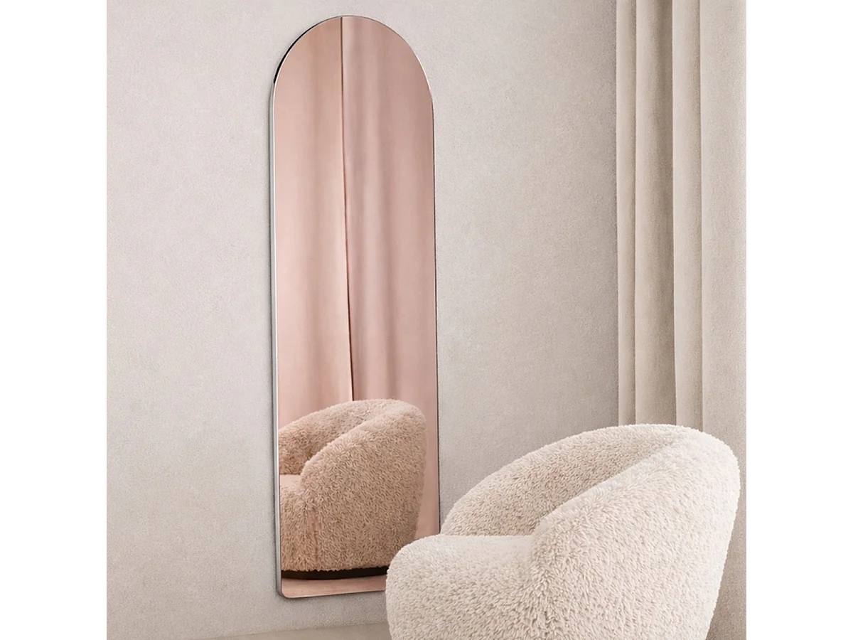 Miroir Mural Déco "Sarasota" 193cm Rose