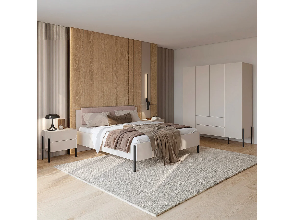 Seng med opbevaringsrum 180x200 sengebund inkluderet Bérénice Kashmir
