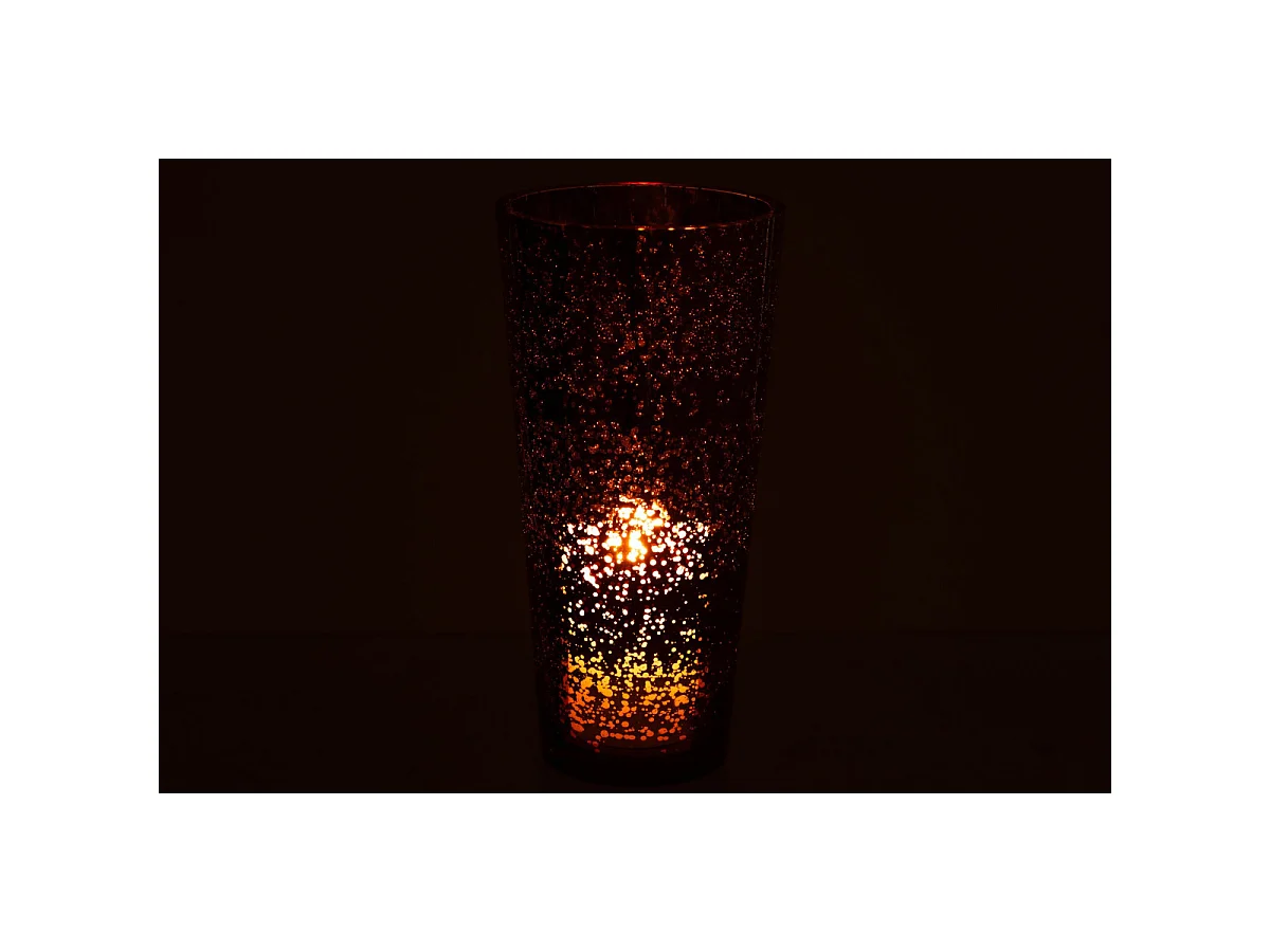 Photophore Design en Verre "Ember" 30cm Marron