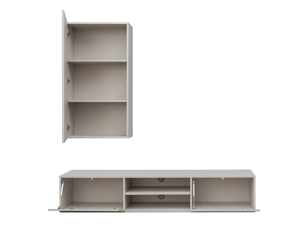 Ensemble Meuble TV 2P "Geo" 180cm Beige