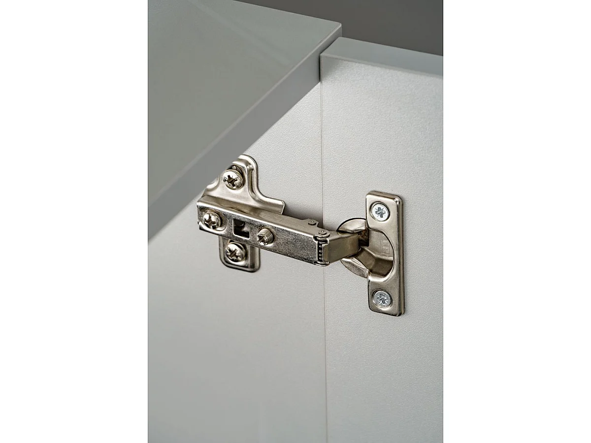Ensemble Meuble TV Rayure "Xari" 200cm Naturel & Gris Perle