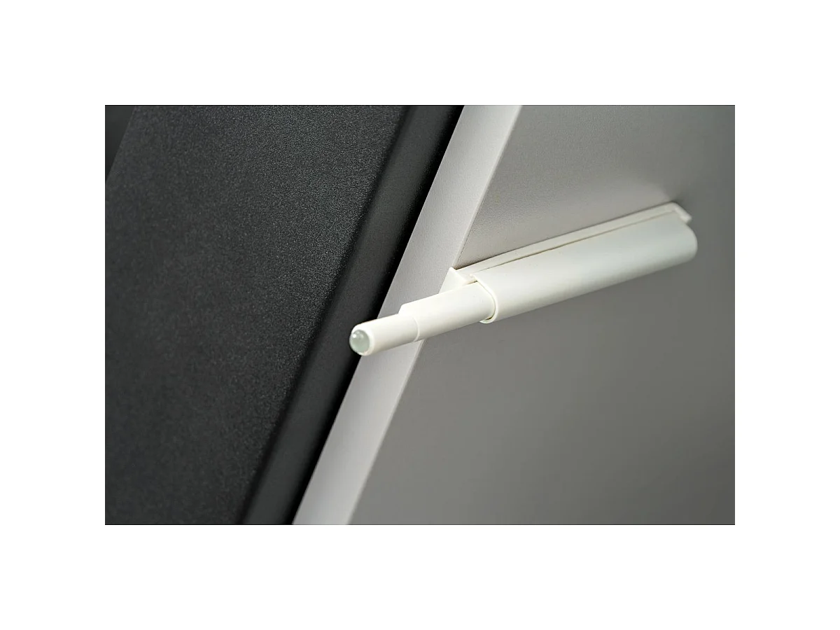 Ensemble Meuble TV Rayure "Xari" 200cm Naturel & Gris Perle
