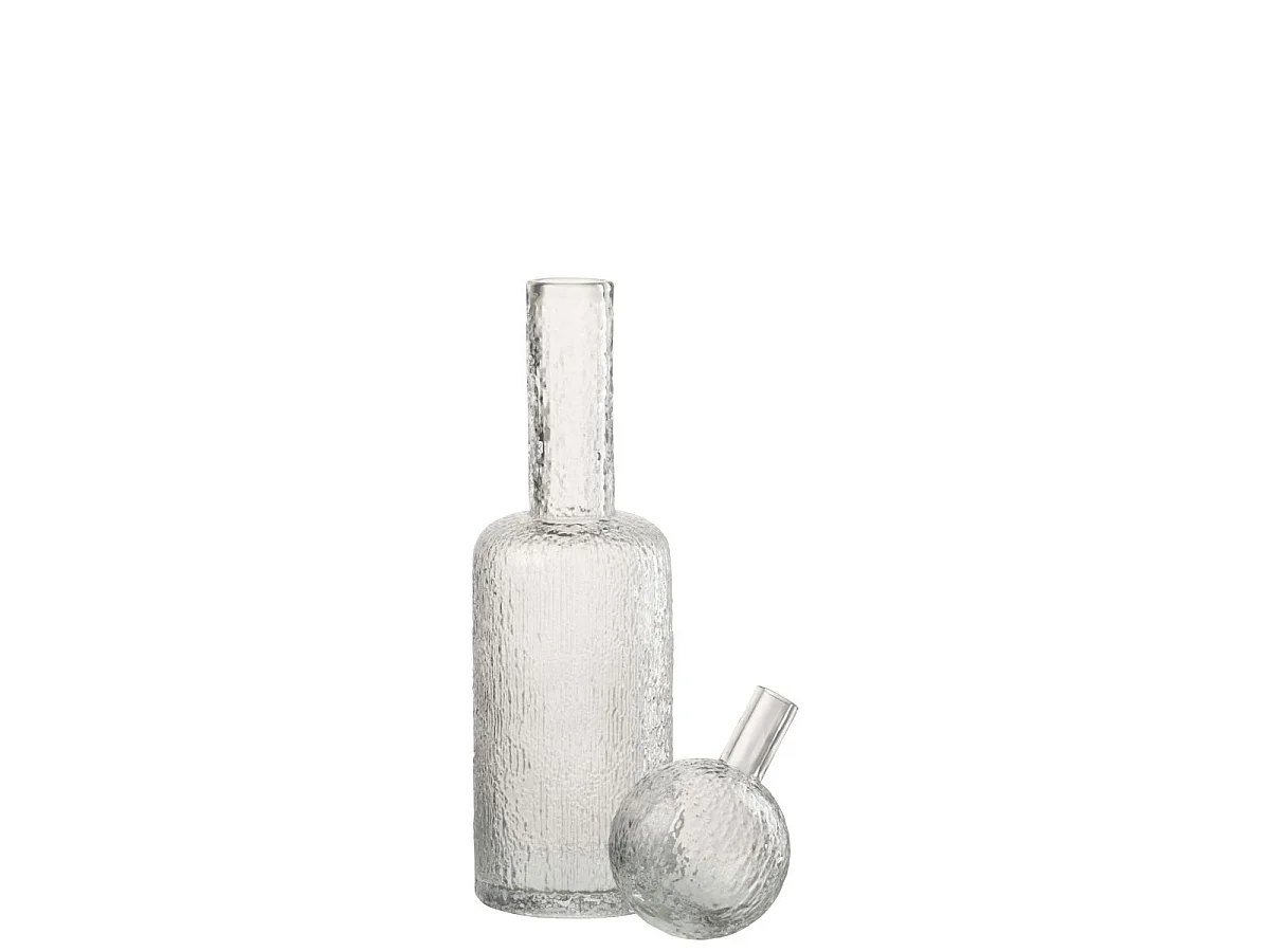 Bouteille Déco en Verre "Spiaggia" 49cm Transparent