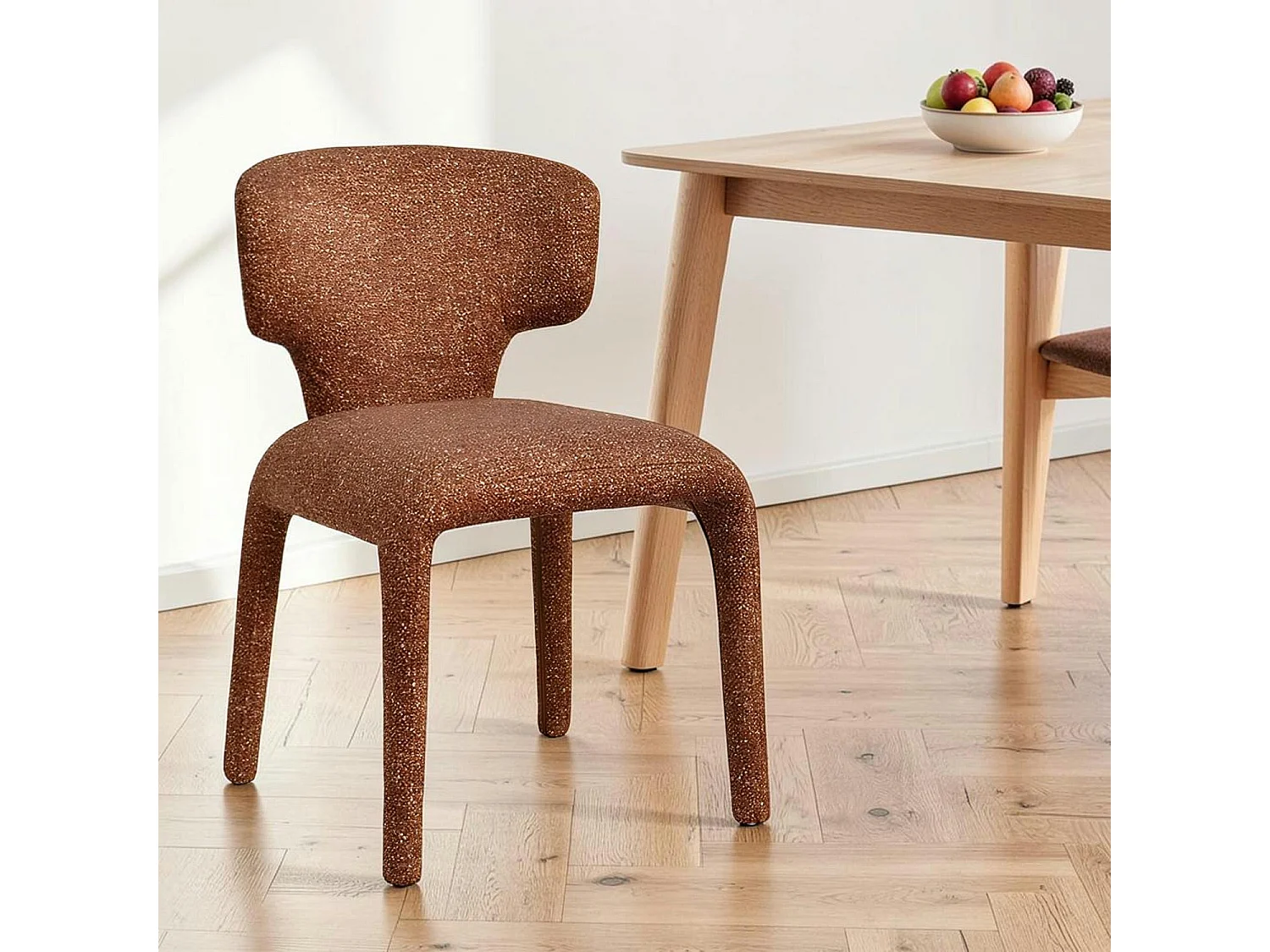 Chaise de salle à manger design terracotta (lot de 2) TULSA