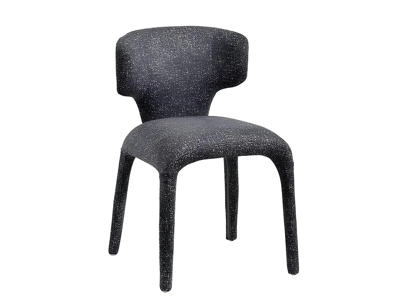 Chaise de salle à manger design gris foncé (lot de 2) TULSA