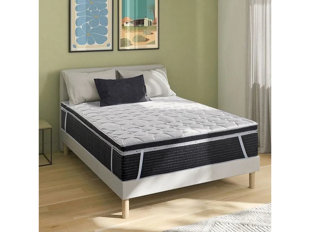 Surmatelas DEKO DREAM MICRO 140 x 190 cm - Mousse 7 cm, soutien ferme