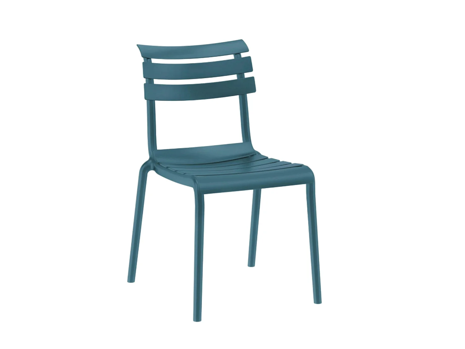 Chaise de jardin en plastique bleu (lot de 2) LUGANO