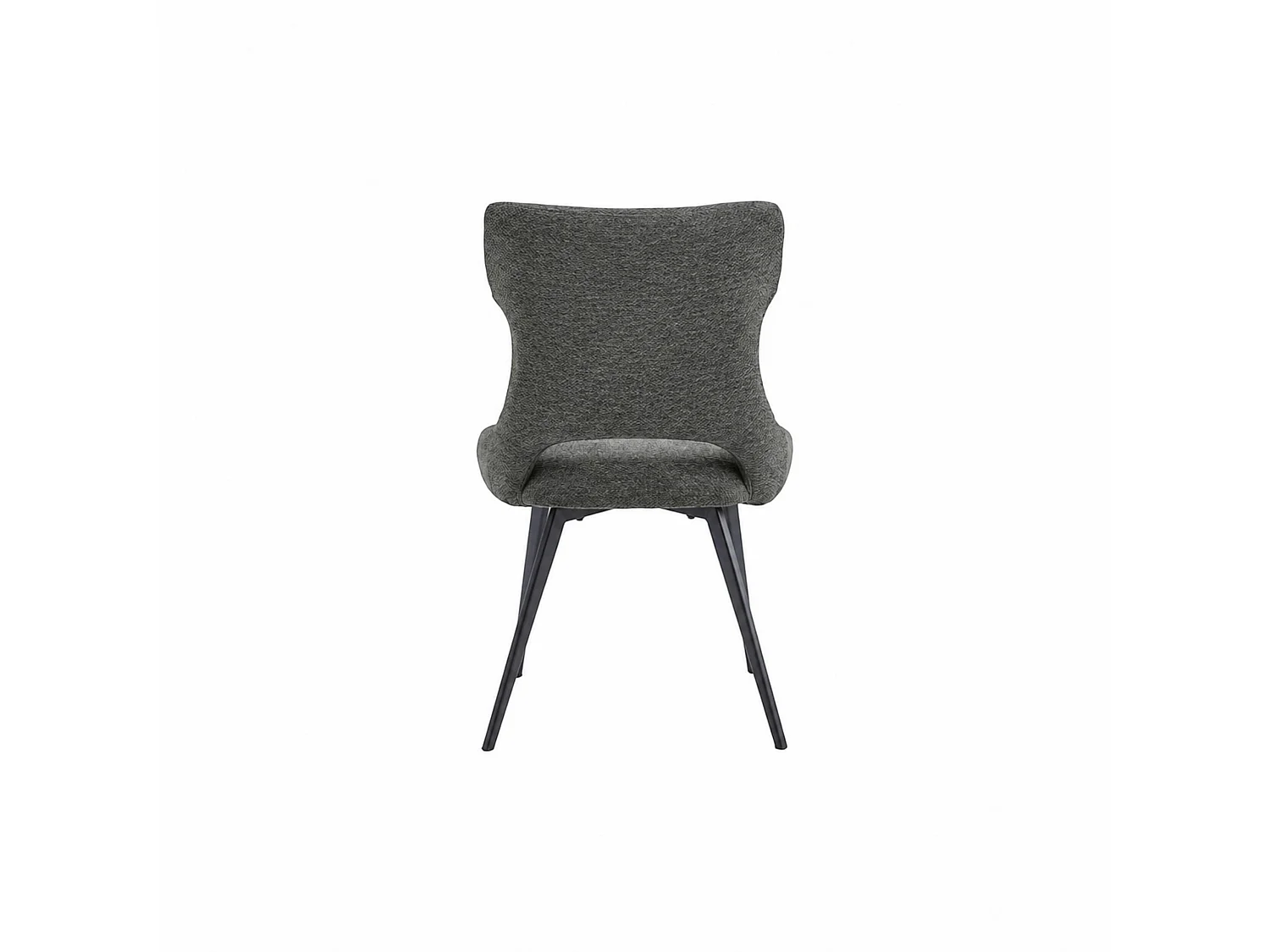 Chaise de salle à manger grise en tissu (lot de 2) LUGANO
