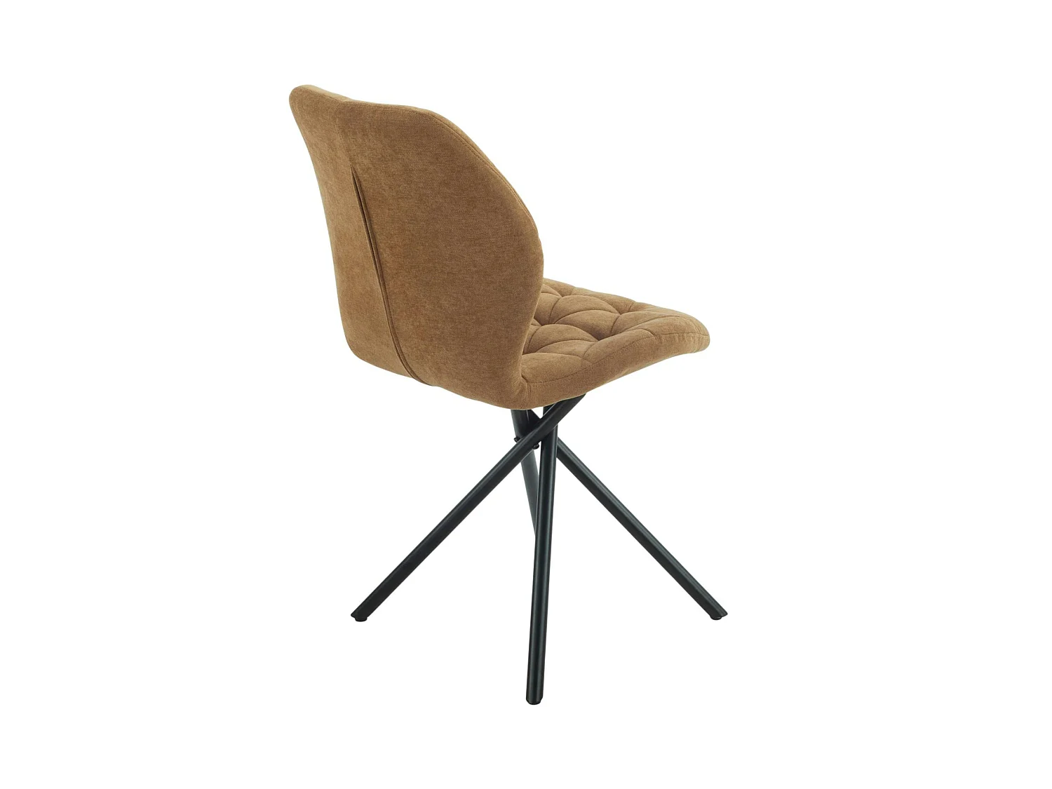 Chaise salle à manger moutarde à pieds croisés (x2) LUGANO