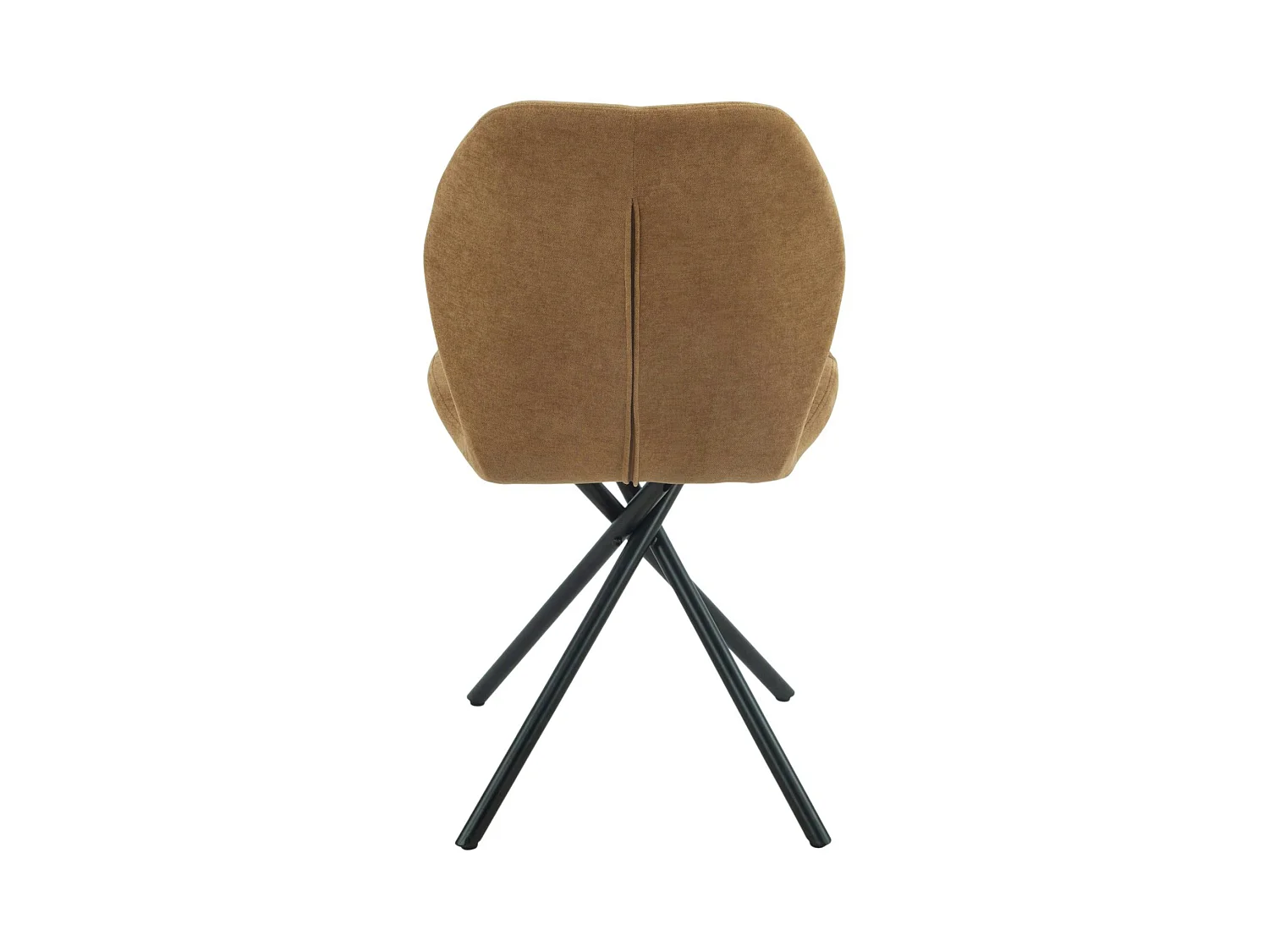 Chaise salle à manger moutarde à pieds croisés (x2) LUGANO