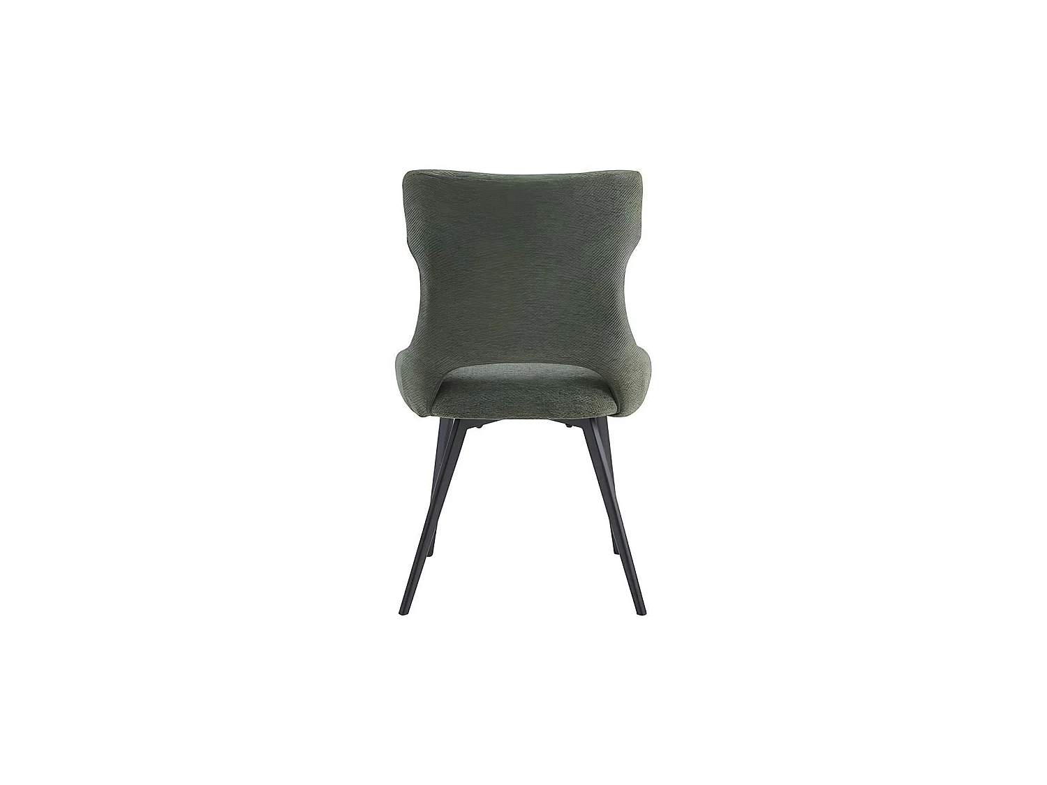 Chaise de salle à manger verte en tissu (lot de 2) LUGANO