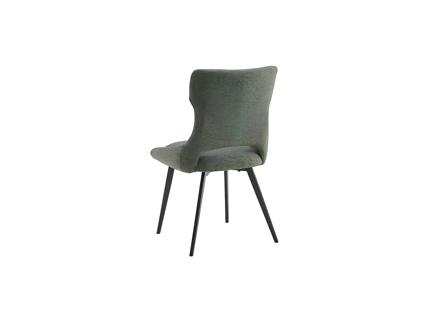 Chaise de salle à manger verte en tissu (lot de 2) LUGANO