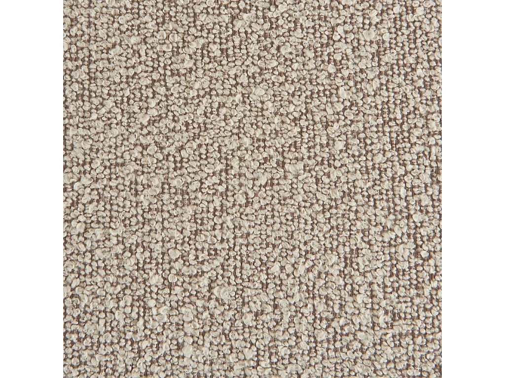 Canapé convertible 3 places bouclette texturée avec coffre beige - Leon