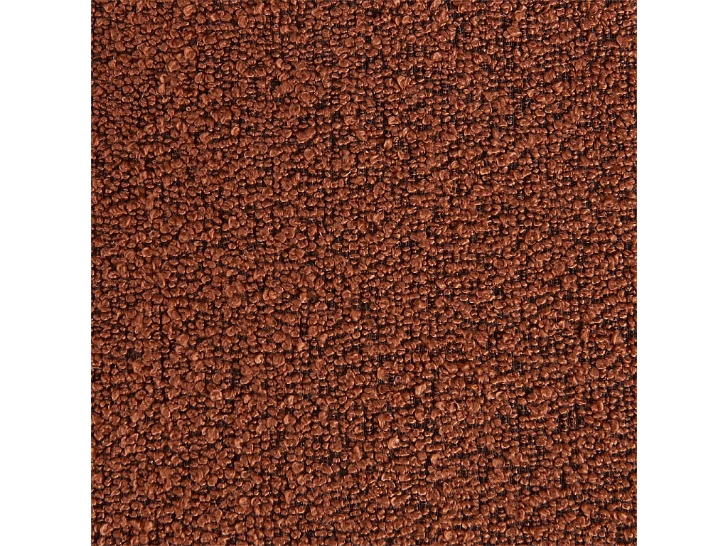 Canapé convertible 3 places bouclette texturée avec coffre terracotta - Leon