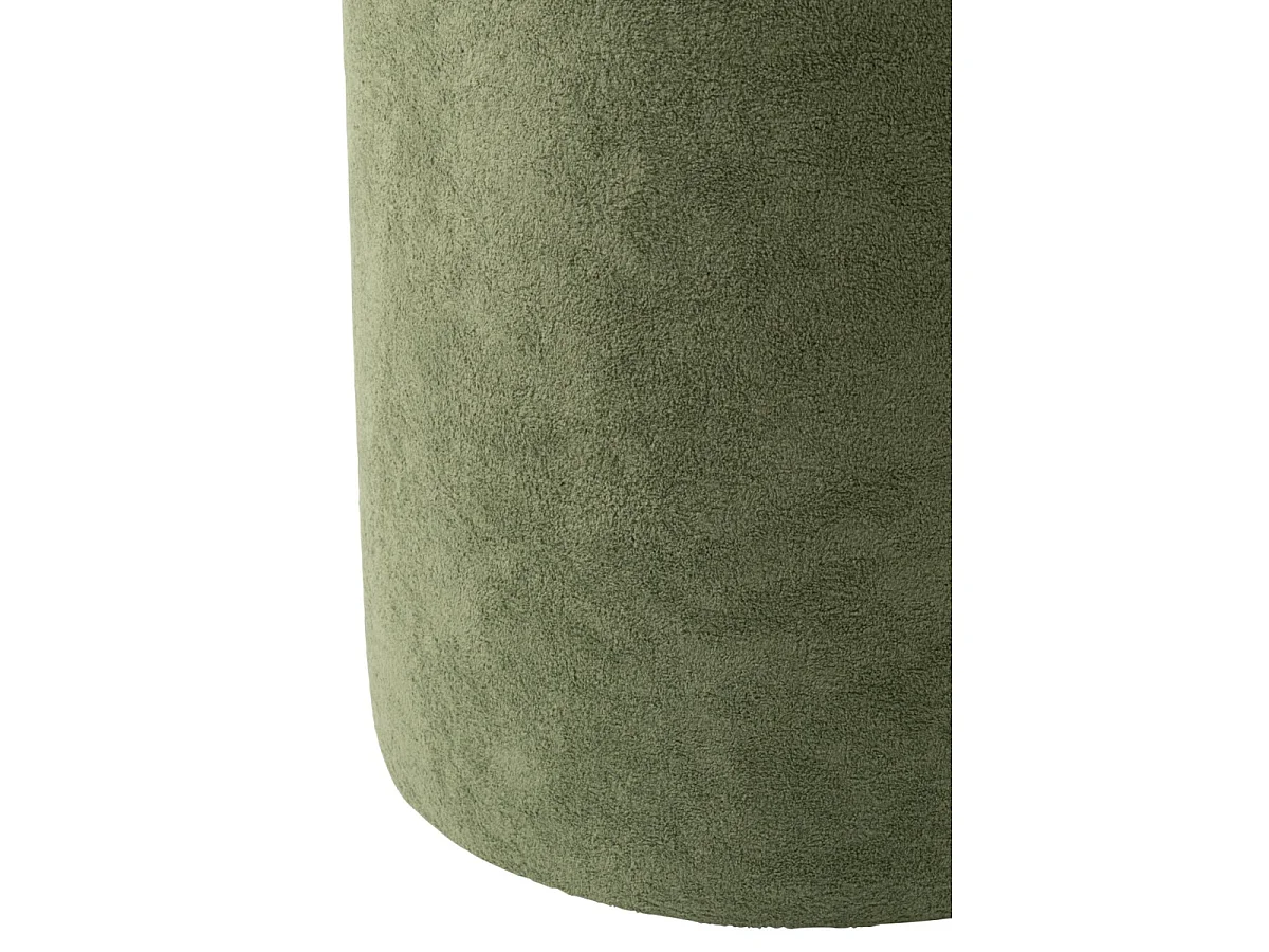 Pouf Cylindrique "Moon" 41cm Gris Vert
