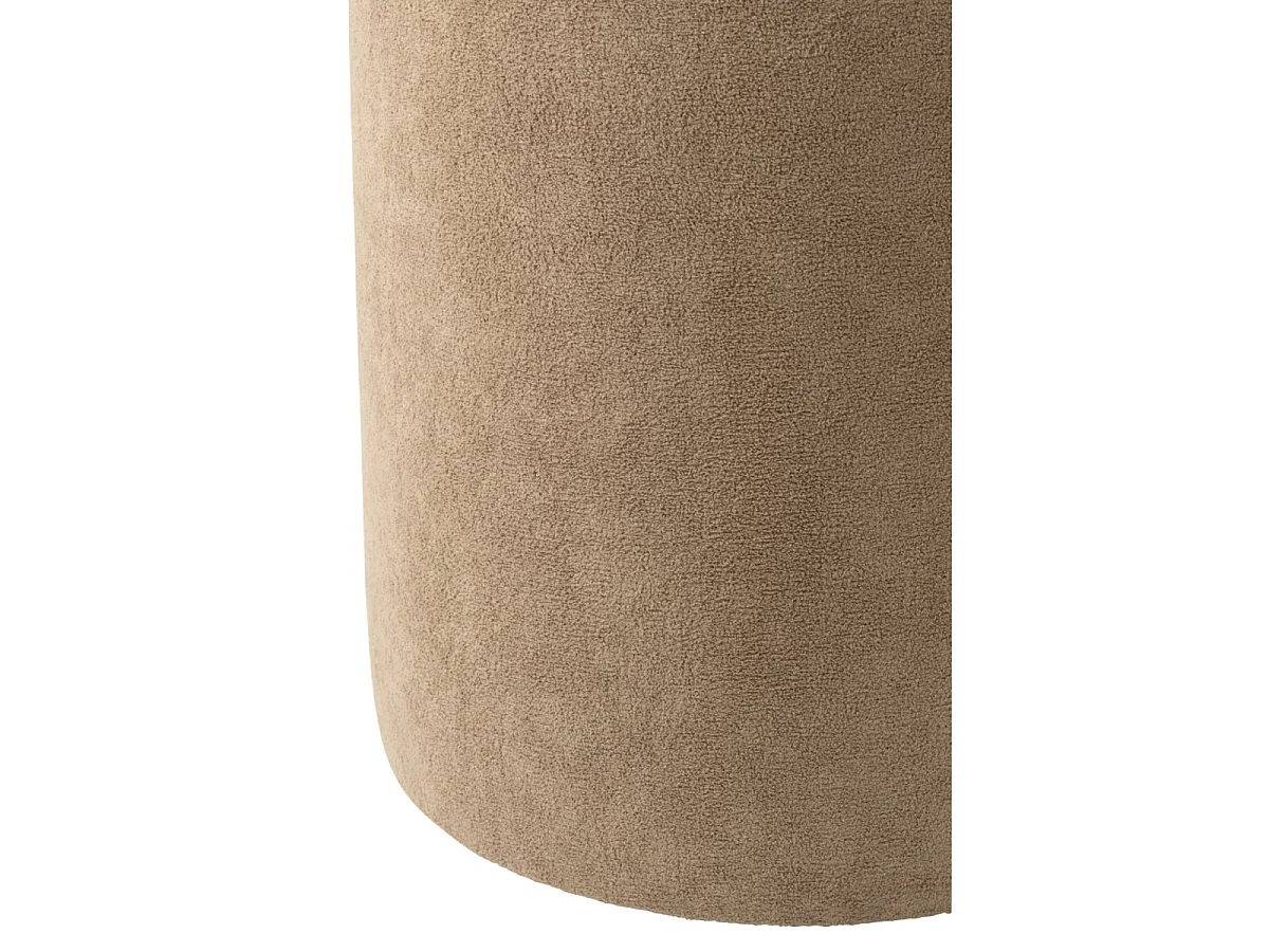 Pouf Cylindrique "Moon" 41cm Taupe