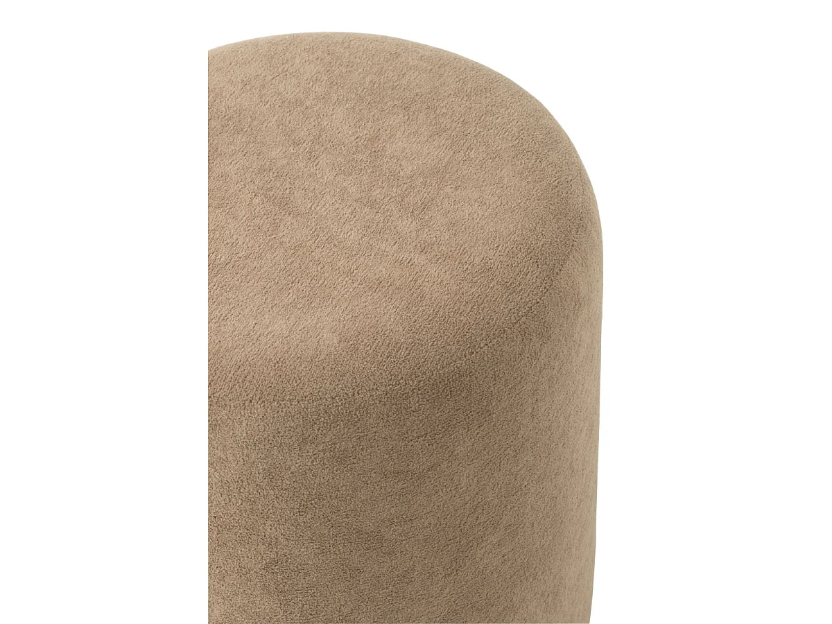 Pouf Cylindrique "Moon" 41cm Taupe