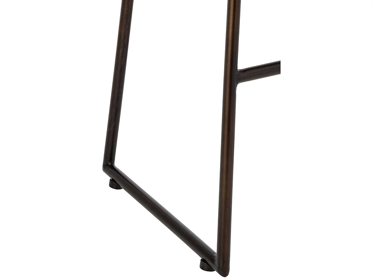 Tabouret de Bar en Cuir "Austin" 73cm Camel
