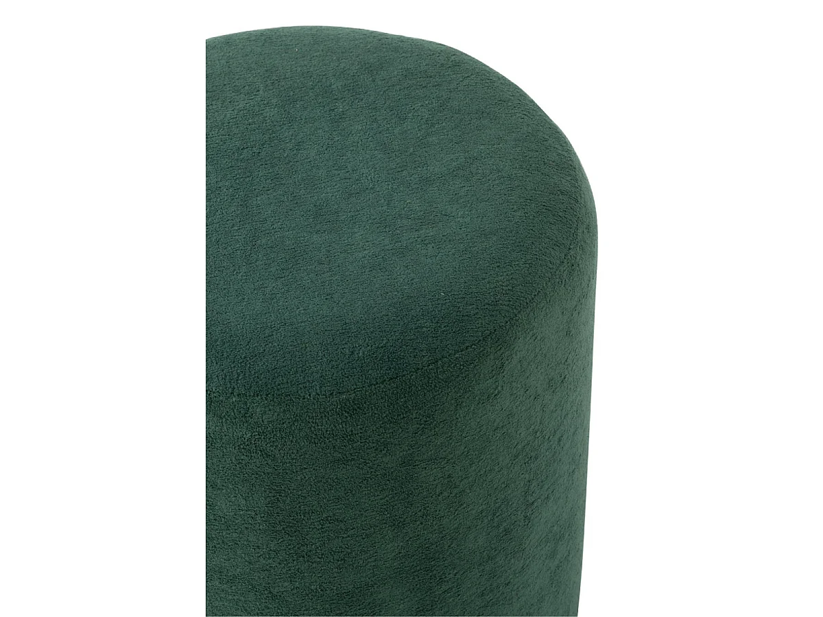 Pouf Cylindrique "Moon" 41cm Bleu Pétrole