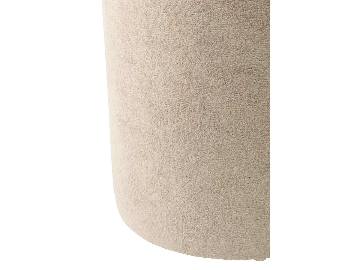 Pouf Cylindrique "Moon" 41cm Grège