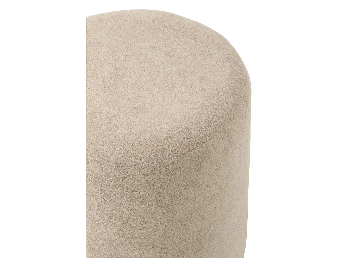Pouf Cylindrique "Moon" 41cm Grège