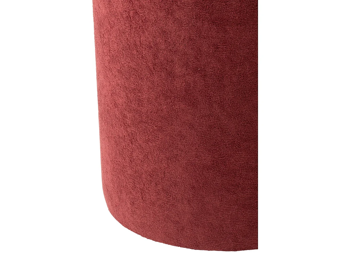 Pouf Cylindrique "Moon" 41cm Bordeaux