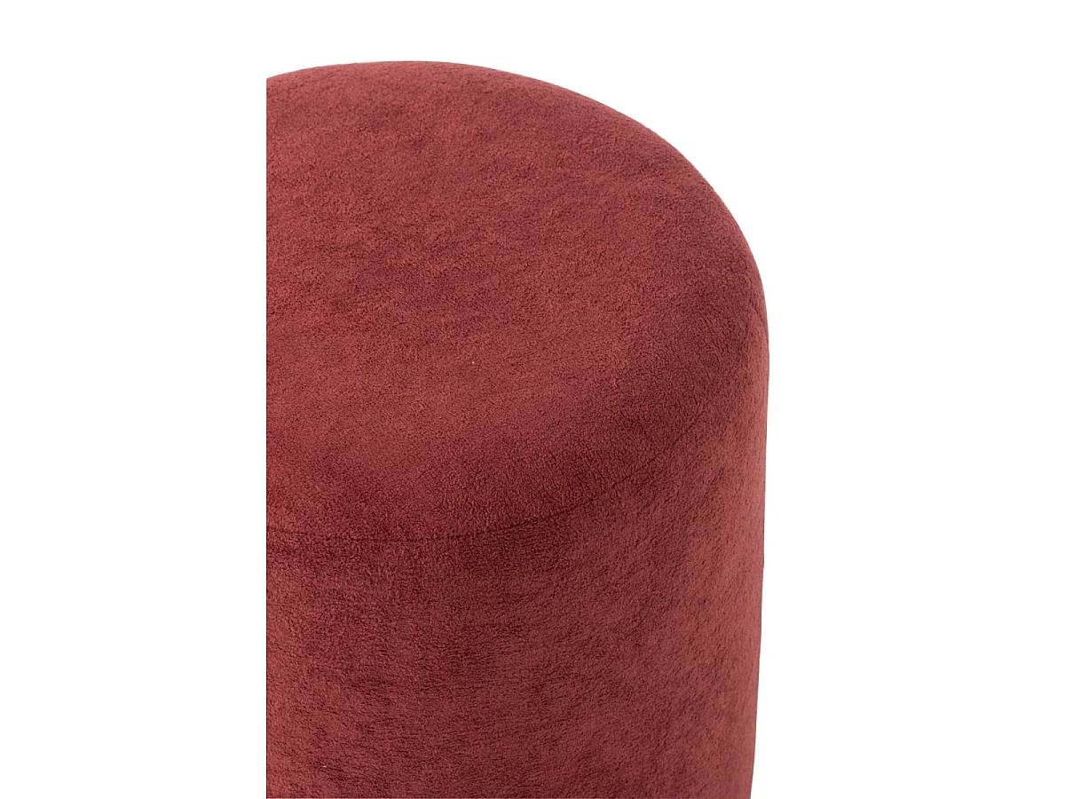 Pouf Cylindrique "Moon" 41cm Bordeaux